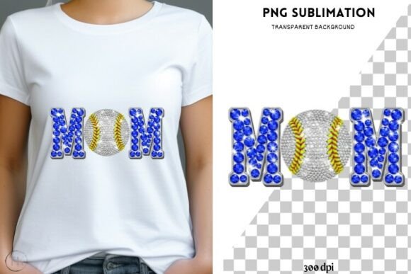 Baseball Mom Png Design for T-shirts