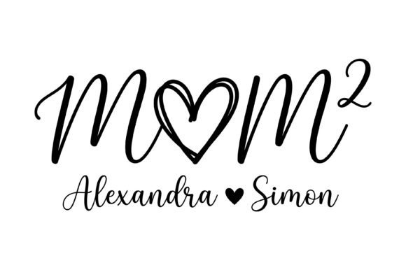 Mom Heart Custom Names Design: A Personal Touch